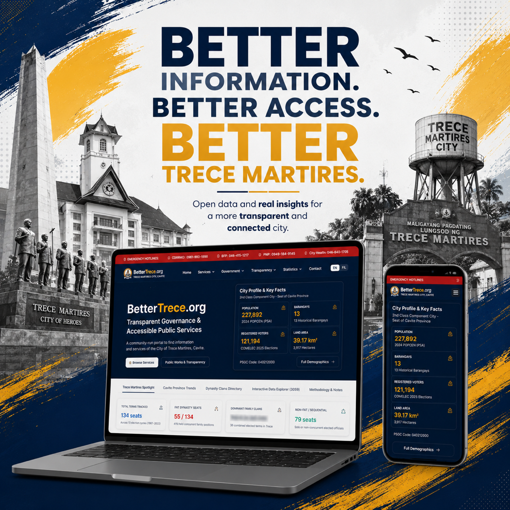 Better Trece Martires Public Open Data Platform